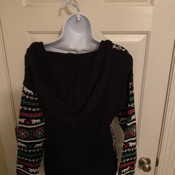 Joyland Womens Christmas Romper Hoodie L/S Drawstring Cute Lounger Gift MED - Picture 2 of 3